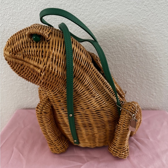 Kate Spade wicker frog satchel - Picture 3 of 5